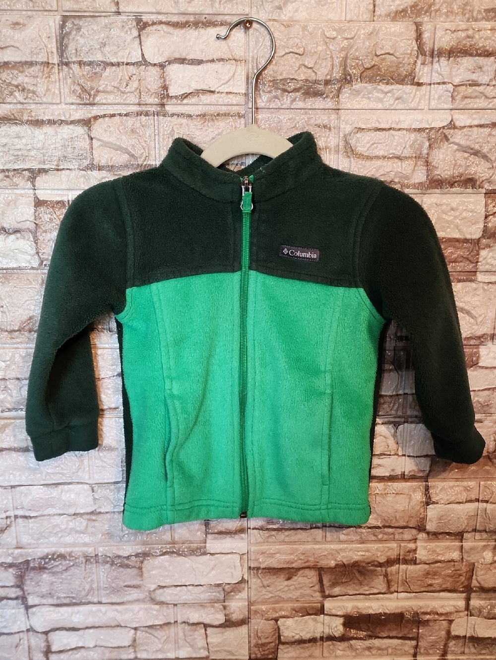 Columbia Full Zip Baby  Green Fleece Jacket
